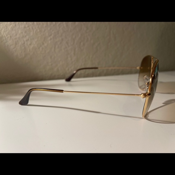 Rayban sunglasses aviator in brown and gold - Picture 4 of 4